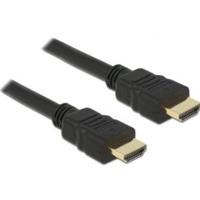 Delock 84753 HDMI-kabel HDMI Aansluitkabel HDMI-A-stekker 1.5 m Zwart Vergulde steekcontacten, 4K UHD, Afgeschermd (dubbel), Verdraaid - thumbnail