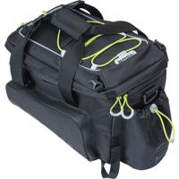 Basil miles xl pro bagagedragertas - waterdicht - sportief - zwart/lime - 9-36l - mik/rt adapterplaten - thumbnail