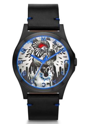 Horlogeband Marc by Marc Jacobs MBM8622 Leder Zwart 20mm