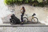 THULE fiets-kinderkar "chariot sport 2 double". bicycle trailer chariot sport double - thumbnail