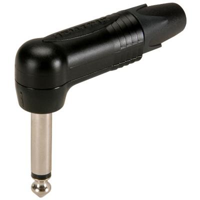 Neutrik NP2RX-BAG Mono jack kabeldeel haaks zwart - thumbnail