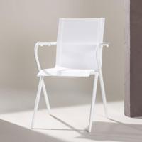 Nohr Tuinstoel 'Kinzie' Stapelbaar, kleur Wit - thumbnail