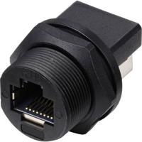 TRU COMPONENTS TC-E13T-FR6-PRF-180 RJ45-bus op bus (180°), aan de achterkant gemonteerde bus IP67 (met schroefdraad) TC-13543656 Aantal polen (sensoren) 8 - thumbnail