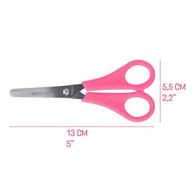 Basic Westcott kinderschaar ronde punt roze