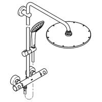 Grohe Euphoria XXL 310 regendoucheset met 4 straalsoorten en thermostaatkraan Ø31cm supersteel - thumbnail