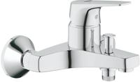 GROHE Bau Flow badkraan met koppelingen met omstel chroom 23756000 - thumbnail