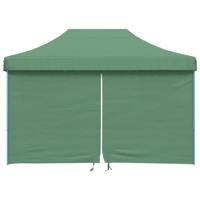 Partytent inklapbaar pop-up met 4 zijwanden groen - thumbnail