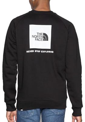The North Face Raglan Redbox Crew Trui Heren TNF Black S The North Face Raglan Redbox Crew Trui Heren TNF Black S
