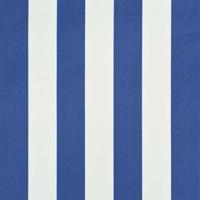 VidaXL Luifel uittrekbaar 400x150 cm blauw en wit - thumbnail