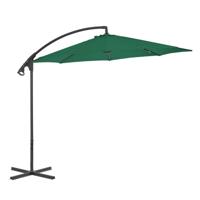 VidaXL Zweefparasol met stalen paal 300 cm groen - thumbnail