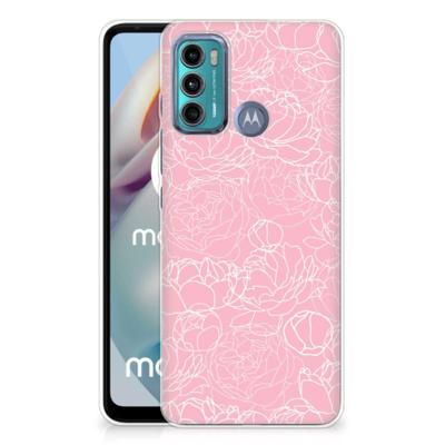 Motorola Moto G60 | TPU Case | White Flowers Motorola Moto G60 | TPU Case | White Flowers