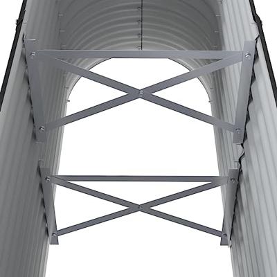 Plantenbak 114x40x68 cm gepoedercoat staal antracietkleurig