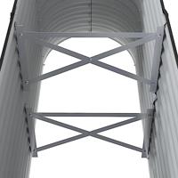 Plantenbak 114x40x68 cm gepoedercoat staal antracietkleurig - thumbnail