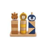 Trixie houten stapel puzzel dieren - thumbnail