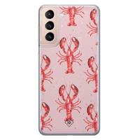 Samsung Galaxy S21 siliconen telefoonhoesje - Lobster all the way - thumbnail
