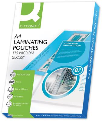 Q-CONNECT lamineeretui A4 2x 175 micron 100 stuks