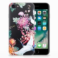 iPhone SE 2022 | SE 2020 | 8 | 7 | TPU Hoesje | Bird Flowers - thumbnail