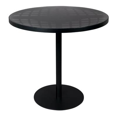 Zuiver Ronde Tuintafel 'Albert' Glazen blad, 80cm