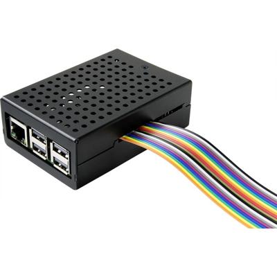 Renkforce RBP-ALC100 SBC-behuizing Geschikt voor serie: Raspberry Pi® Incl. actieve koeler Zwart