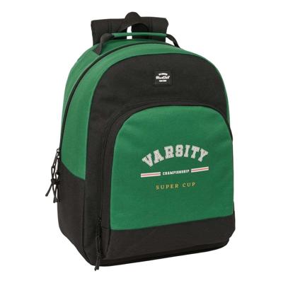 Schoolrugzak BlackFit8 Varsity Zwart Groen 32 x 42 x 15 cm Schoolrugzak BlackFit8 Varsity Zwart Groen 32 x 42 x 15 cm