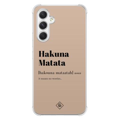 Samsung Galaxy A54 shockproof hoesje - Hakuna matata