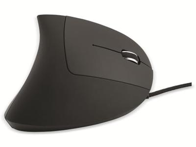 MediaRange USB 2.0 Vertical Rechtshänder, zwart muis