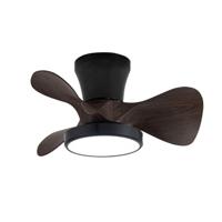 CristalRecord Plafondventilator Moll Mini Ø 56 cm hout zwart - thumbnail