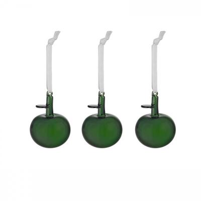 Iittala Kerst 2021 Glazen appel groen set van 3