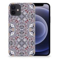 iPhone 12 | 12 Pro (6.1") | TPU | Siliconen hoesje | Flower Tiles - thumbnail