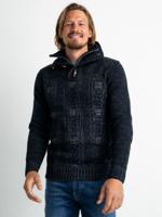 Petrol Industries Heren Gebreide kabel trui Zwart - M - thumbnail