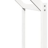 Kinderbedhuisje 203x80,5x142 cm massief grenenhout wit - thumbnail