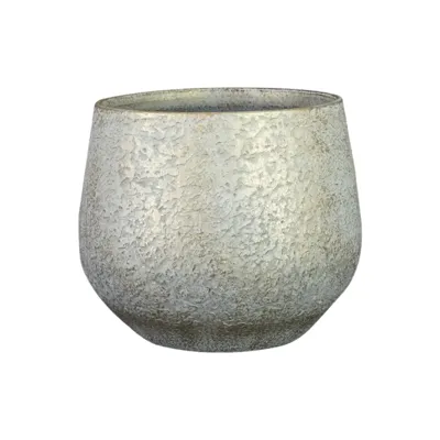 Pot Noor metalic grey D19 H16 Ter Steege - Ter steege