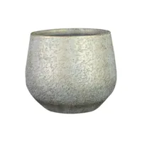 Bloempot Noor Metalic Grey Ø19cm - thumbnail