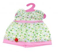 Johntoy Baby Rose Jurkje Roos groen 22 cm - thumbnail