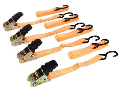 Spanband met opspanratel 500 kg 25 mm x 5 m 4 st. Velleman - Velleman