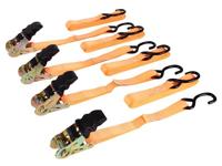 Spanband met opspanratel 500 kg 25 mm x 5 m 4 st. Velleman - Velleman - thumbnail