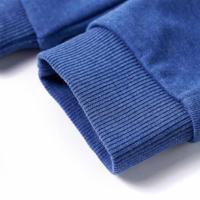 Kinderjoggingbroek 128 gemleerd blauw - thumbnail