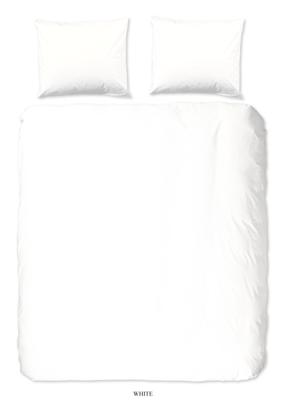 Good Morning Dekbedovertrek "uni dessin" - Wit - (200x200/220 cm) - Katoen