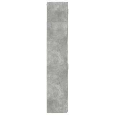Opbergkast smal 40x42,5x225 cm bewerkt hout betongrijs