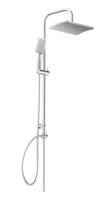 MALLORCA hoofddouche set, chroom grote wellness-hoofddouche (32 x 20 x 6 cm) met antikalk nozzles handdouche: ca. 25 x 9 x 3,5 cm, 3 functies metalen douchestang max. lengte ca. 95 cm wandbeve - thumbnail
