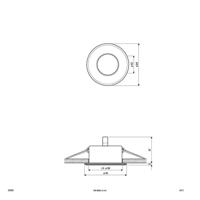 EVN 655001 655001 Inbouwring Halogeen Zonder 50 W Wit - thumbnail