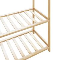 Kledingrek met schappen 110x40x175 cm bamboe - thumbnail