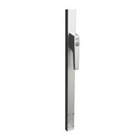 Intersteel Deurespagnolet afsluitbaar Rechts 2200mm met uitwisselbare cilinder aluminium - thumbnail