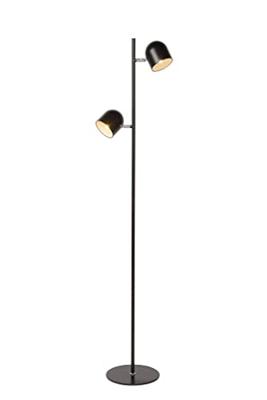 Lucide SKANSKA - Vloerlamp - LED 3 StepDim - 2x5W 3000K - Zwart