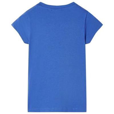 Kindershirt 128 kobaltblauw