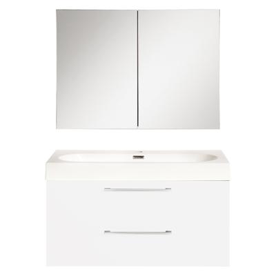 Badkamermeubelset Differnz Somero Met Keramiek Wastafel 80 cm Hoogglans Wit (Inc. Spiegelkast) Badkamermeubelset Differnz Somero Met Keramiek Wastafel 80 cm Hoogglans Wit (Inc. Spiegelkast)