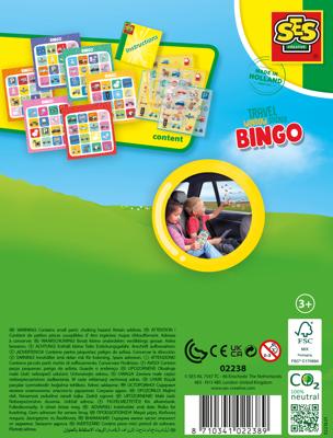 SES Creative Reisspel Raamsticker Bingo SES Creative Reisspel Raamsticker Bingo