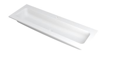 INK Wastafel Faktor polystone centraal met 1 kraangat 140 cm x 45 cm x 1,5 cm Mat wit 3407231