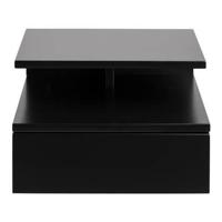 Bendt Zwevend nachtkastje 'Cecilie' met lade, kleur zwart - thumbnail