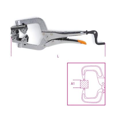 Beta 1067 380 Instelbare griptangen voor pijpen | speciale bekken voor het klemmen van ronde en afwijkende delen - 010670380 010670380
